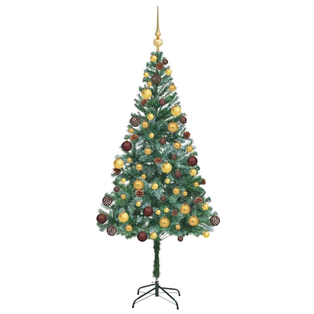 Artificial Christmas Tree with Stand Green 180 cm PVC and Steel