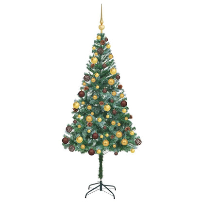 Artificial Christmas Tree with Stand Green 180 cm PVC and Steel