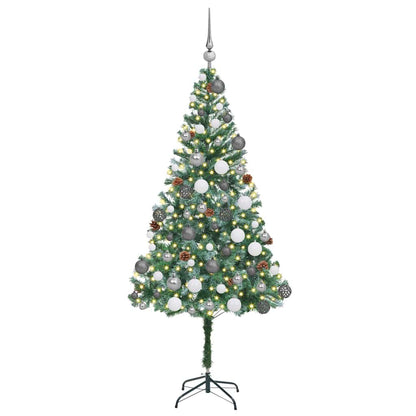 Artificial Christmas Tree with Stand Green 180 cm PVC and Steel