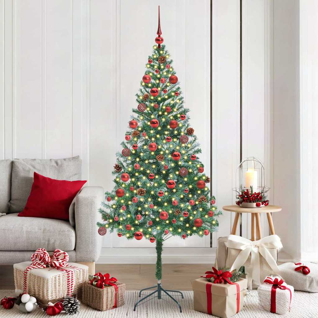 Artificial Christmas Tree Green 180 cm PVC and Steel