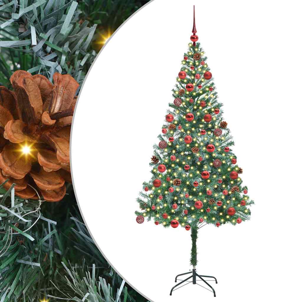 Artificial Christmas Tree Green 180 cm PVC and Steel