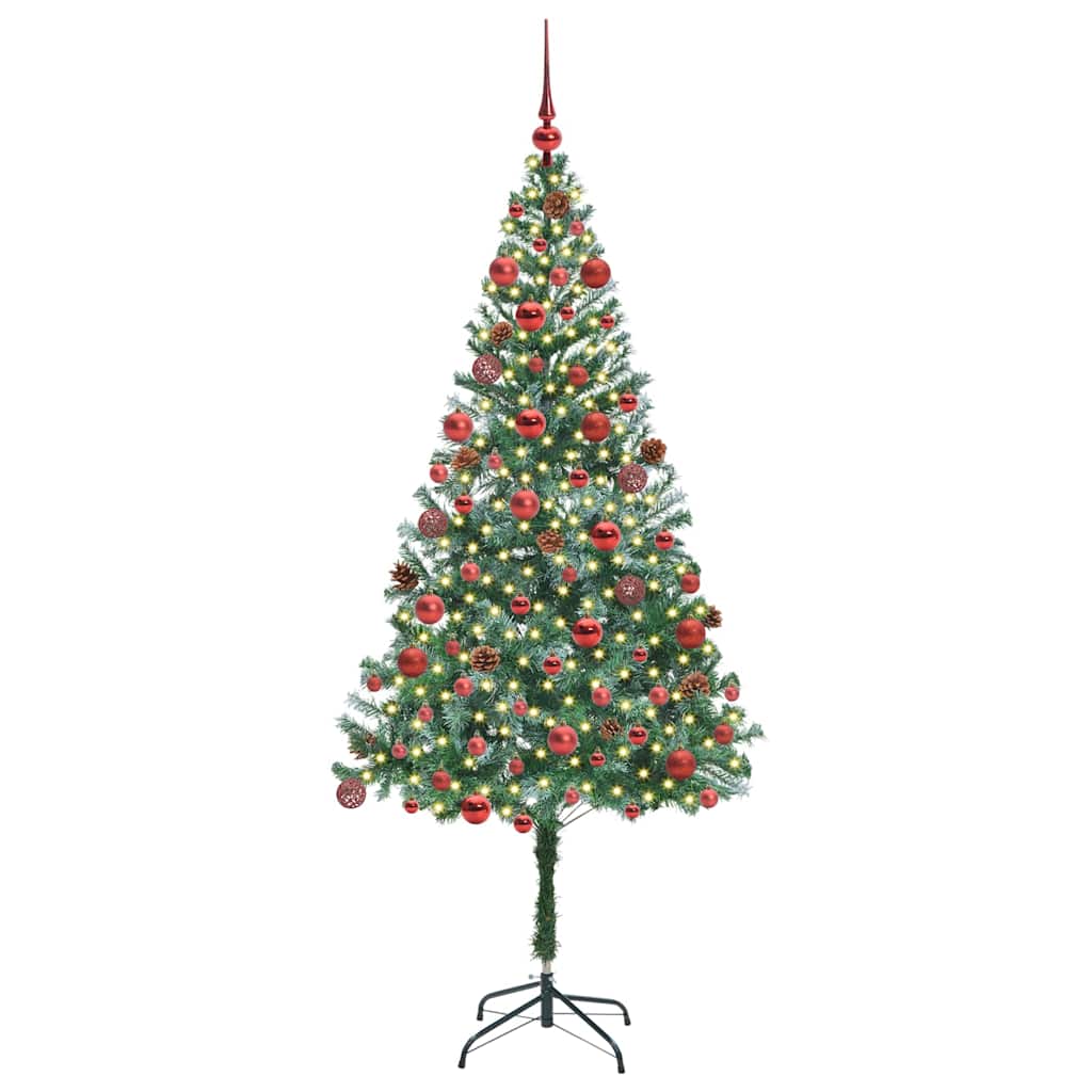 Artificial Christmas Tree Green 180 cm PVC and Steel