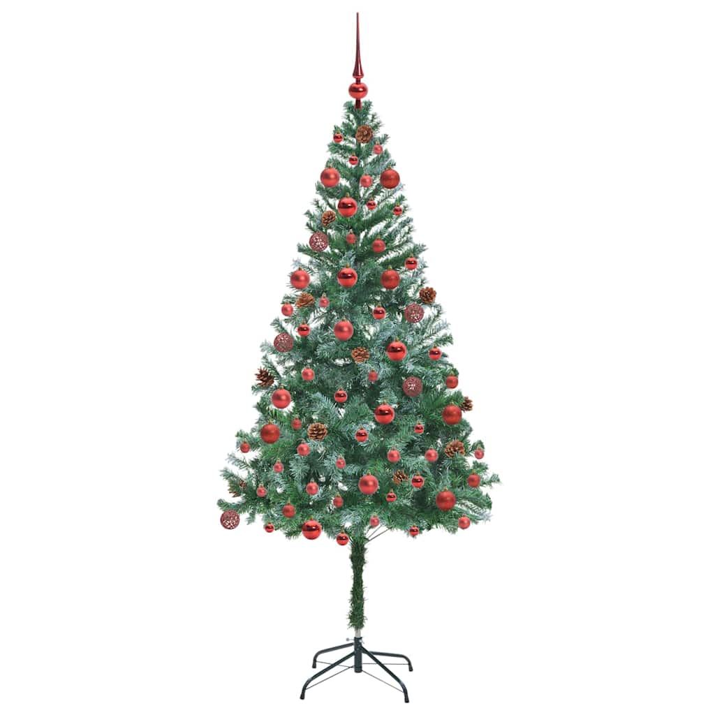 Artificial Christmas Tree Green 180 cm PVC and Steel