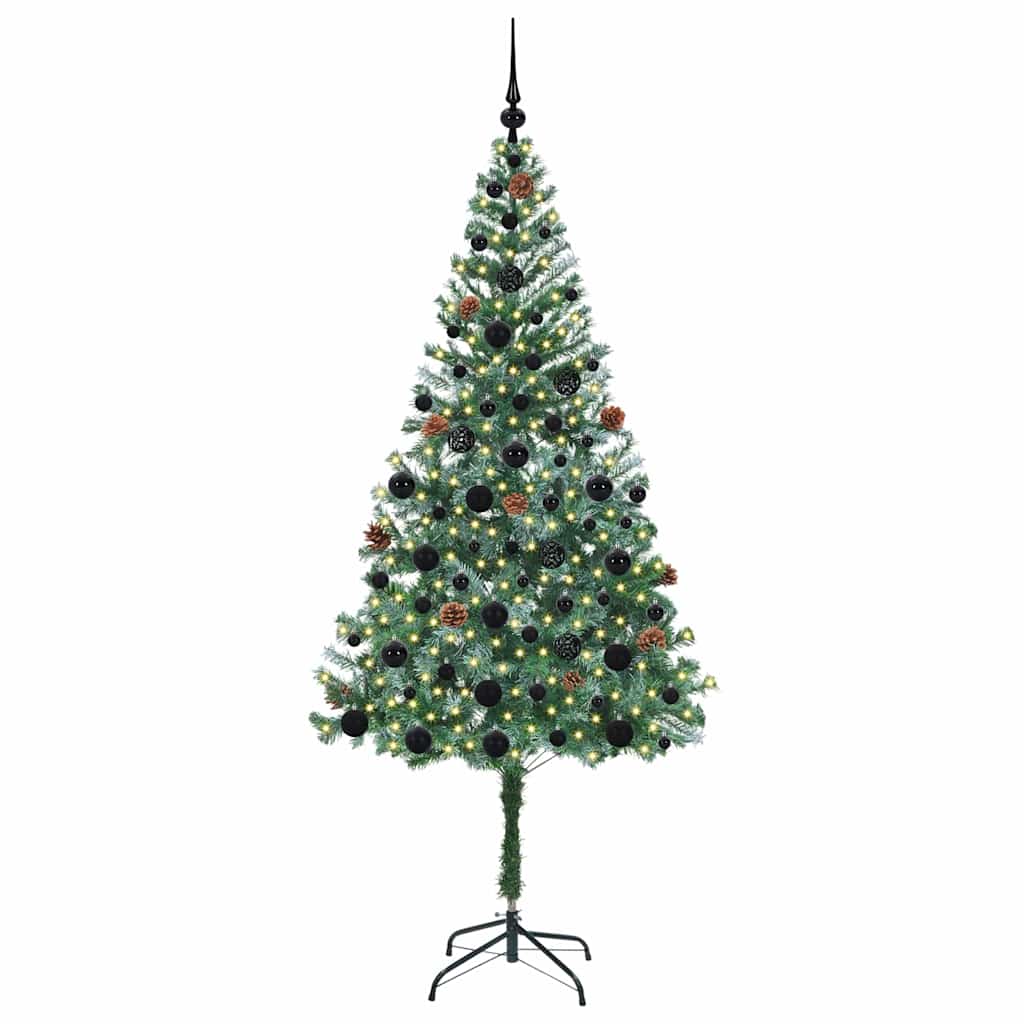 Artificial Christmas Tree with Stand Green 180 cm PVC and Steel