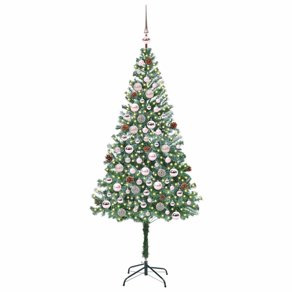 Artificial Christmas Tree with Stand Green 180 cm PVC and Steel
