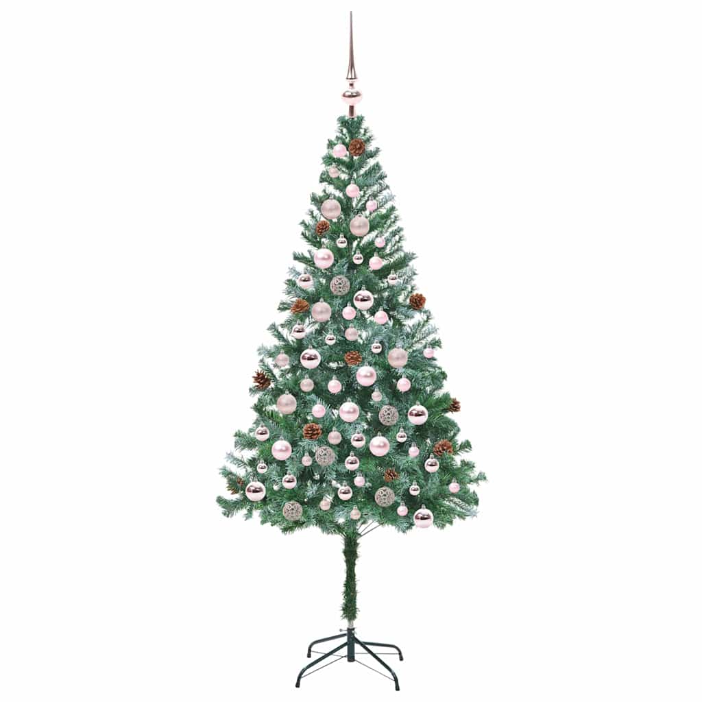 Artificial Christmas Tree with Stand Green 180 cm PVC and Steel