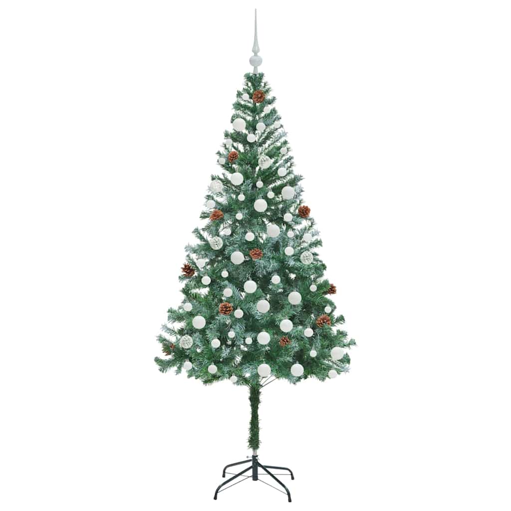 Artificial Christmas Tree with Stand Green 180 cm PVC and Steel