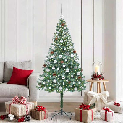 Artificial Christmas Tree Green 180 cm PVC and Steel