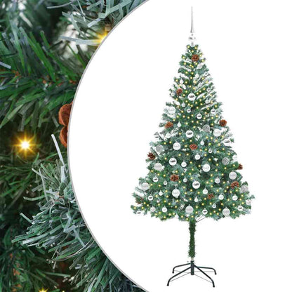 Artificial Christmas Tree Green 180 cm PVC and Steel
