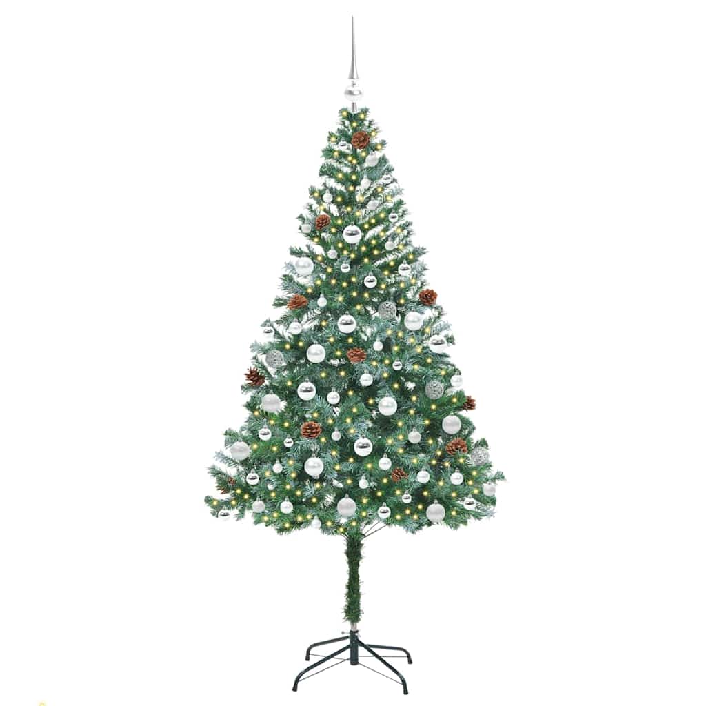 Artificial Christmas Tree Green 180 cm PVC and Steel