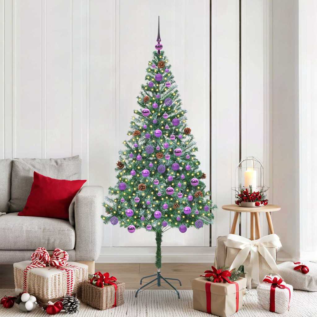 Artificial Christmas Tree with Stand Green 180 cm PVC and Steel