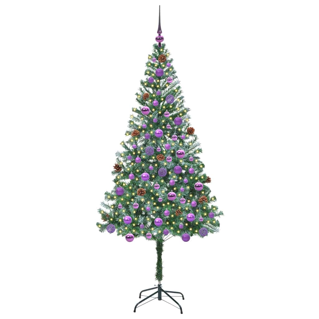 Artificial Christmas Tree with Stand Green 180 cm PVC and Steel