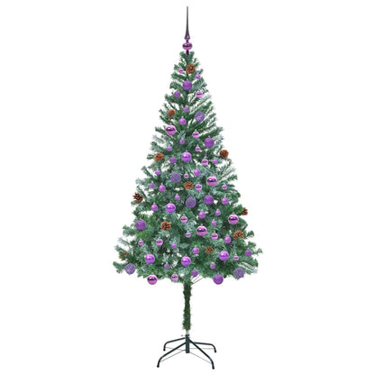 Artificial Christmas Tree with Stand Green 180 cm PVC and Steel