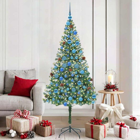 Artificial Christmas Tree with Stand Green 180 cm PVC and Steel