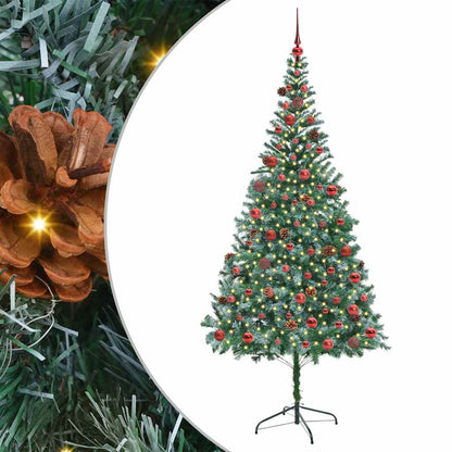 Artificial Christmas Tree Green 210 cm PVC and Steel