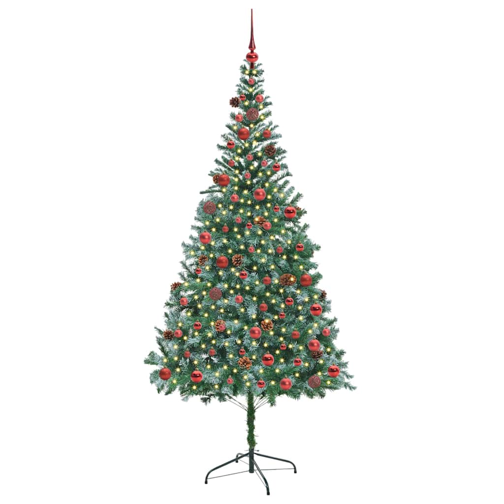 Artificial Christmas Tree Green 210 cm PVC and Steel