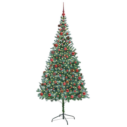 Artificial Christmas Tree Green 210 cm PVC and Steel