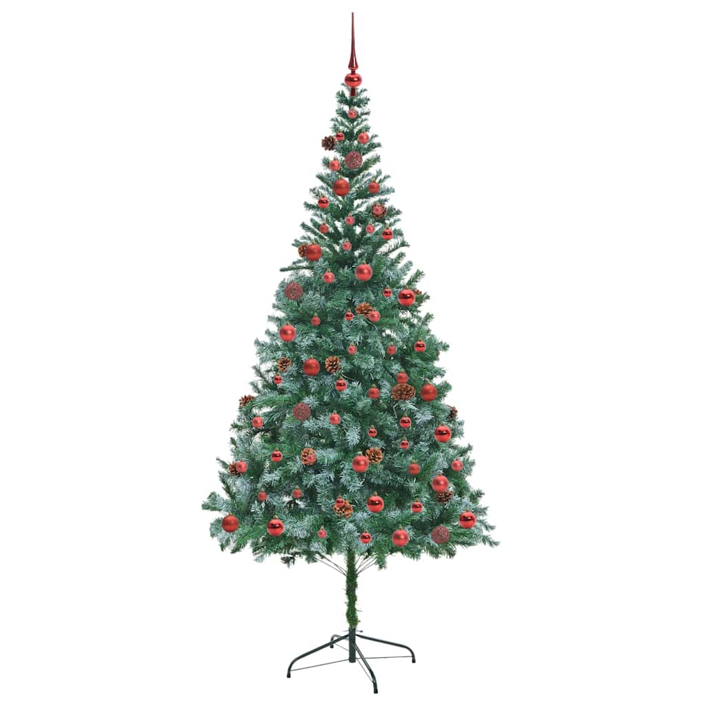 Artificial Christmas Tree Green 210 cm PVC and Steel