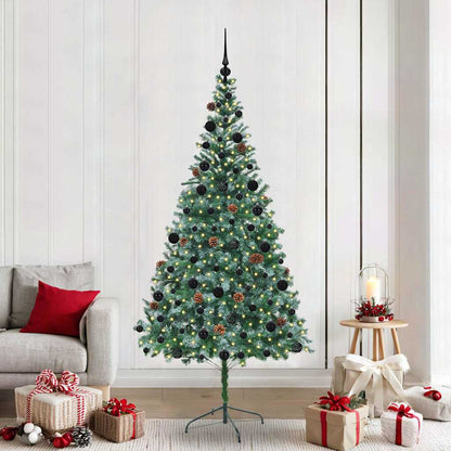 Artificial Christmas Tree with Stand Green 210 cm PVC and Steel