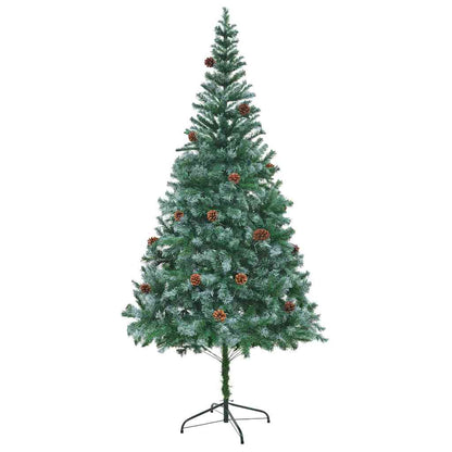 Artificial Christmas Tree with Stand Green 210 cm PVC and Steel