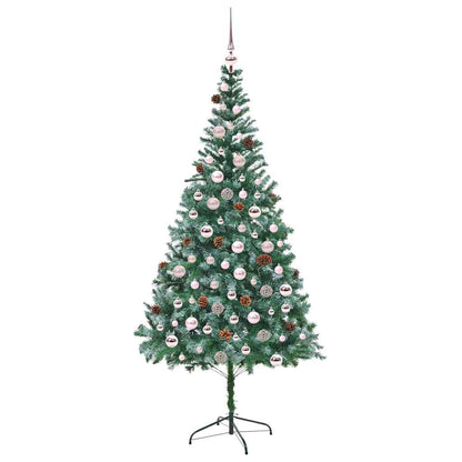 Artificial Christmas Tree with Stand Green 210 cm PVC and Steel