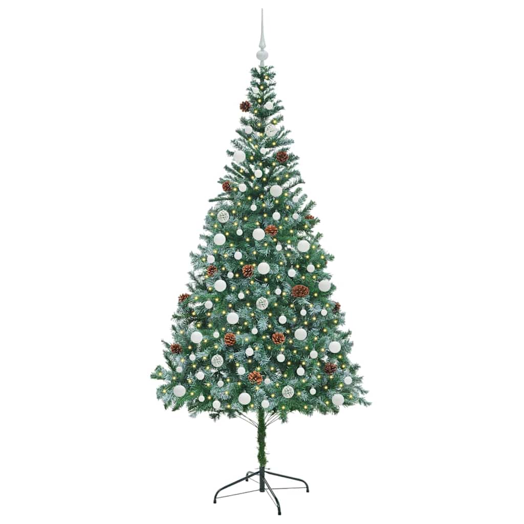 Artificial Christmas Tree with Stand Green 210 cm PVC and Steel