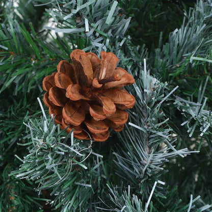 Artificial Christmas Tree Green 210 cm PVC and Steel
