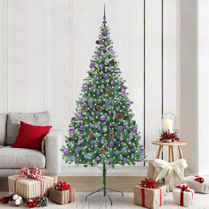Artificial Christmas Tree with Stand Green 210 cm PVC and Steel