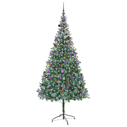Artificial Christmas Tree with Stand Green 210 cm PVC and Steel