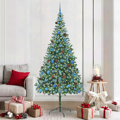 Artificial Christmas Tree with Stand Green 210 cm PVC and Steel
