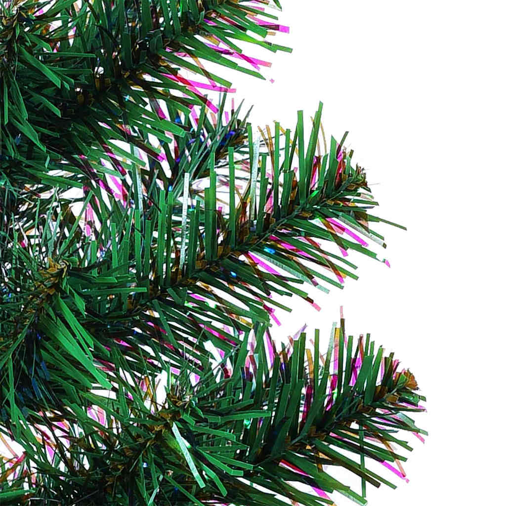 Artificial Pre-lit Christmas Tree Green 120 cm PVC and Metal