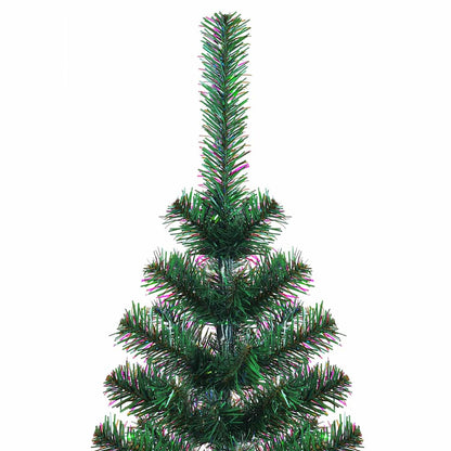 Artificial Pre-lit Christmas Tree Green 150 cm PVC and Metal