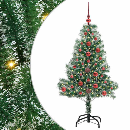 Artificial Christmas Tree Snow Flocked with LED Light 120 cm