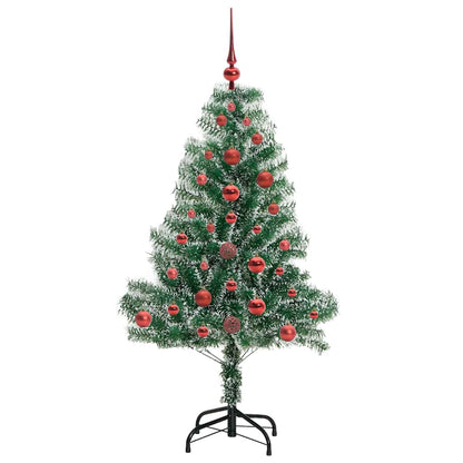 Artificial Christmas Tree Snow Flocked with LED Light 120 cm