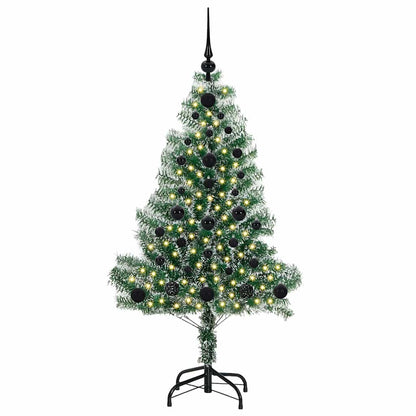Artificial Christmas Tree Snow Flocked with LED Light 120 cm