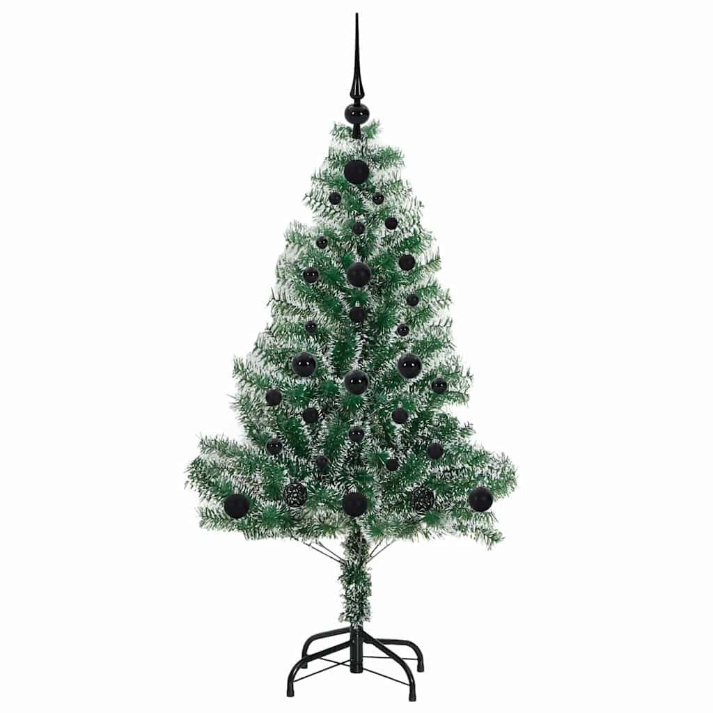 Artificial Christmas Tree Snow Flocked with LED Light 120 cm