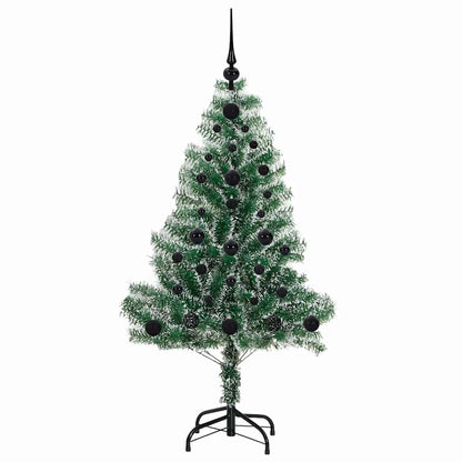 Artificial Christmas Tree Snow Flocked with LED Light 120 cm