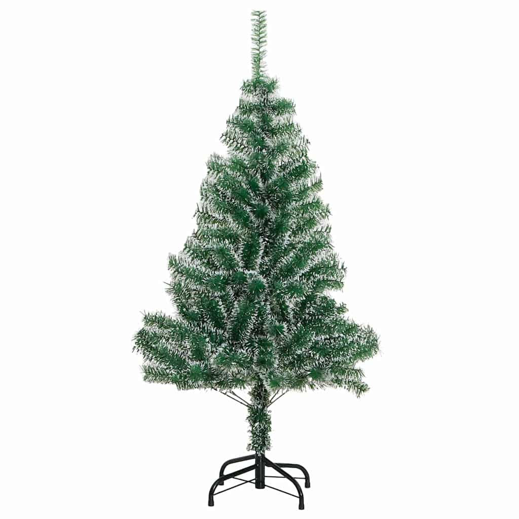 Artificial Christmas Tree Snow Flocked with LED Light 120 cm