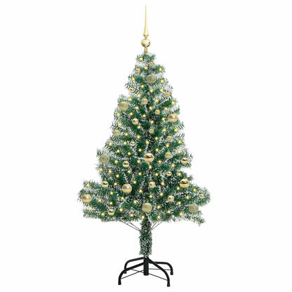 Artificial Christmas Tree Snow Flocked with LED Light 150 cm