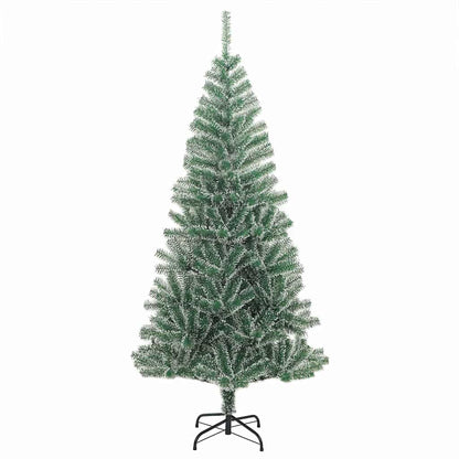 Artificial Christmas Tree Snow Flocked with LED Light 180 cm