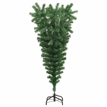Upside-down Artificial Pre-lit Christmas Tree with Ball Set PVC