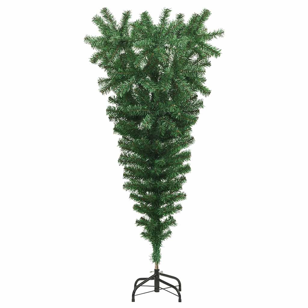 Upside-down Artificial Pre-lit Christmas Tree with Ball Set PVC