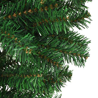 Upside-down Artificial Pre-lit Christmas Tree with Ball Set PVC