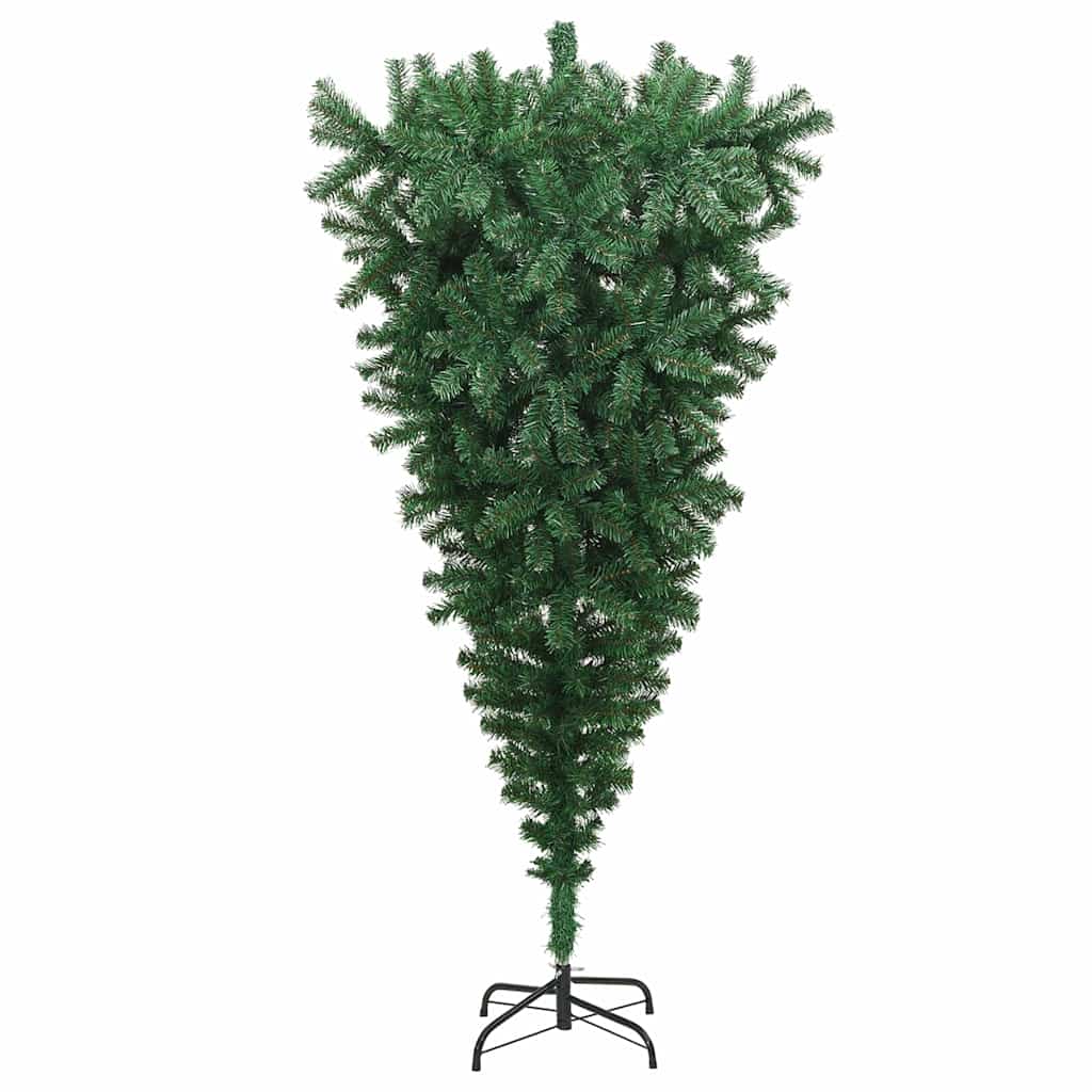 Upside-down Artificial Pre-lit Christmas Tree with Ball Set PVC