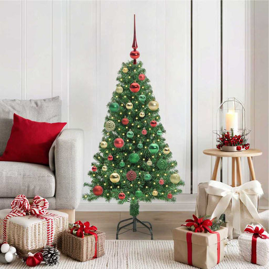Artificial Christmas Tree with 150 LEDs with Stand Green 120 cm