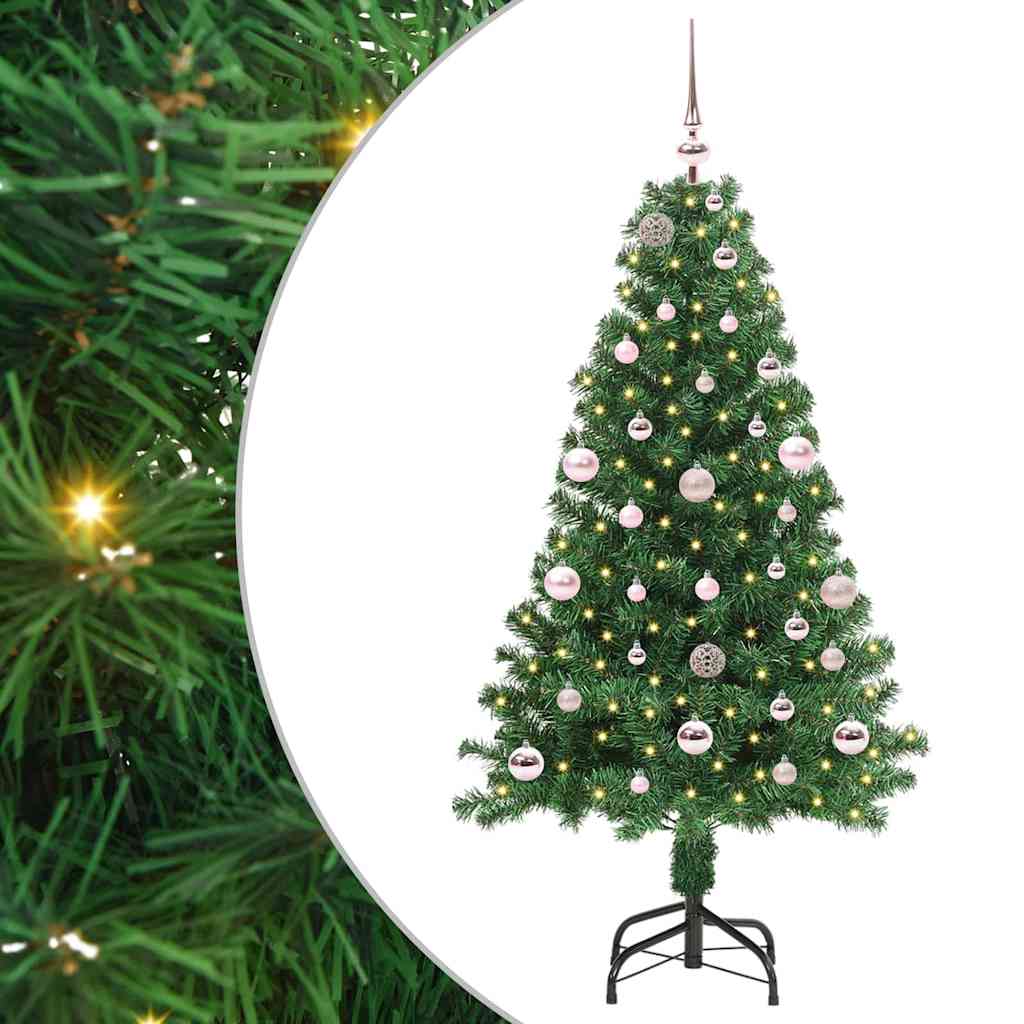 Artificial Christmas Tree with 150 LEDs with Stand Green 150 cm