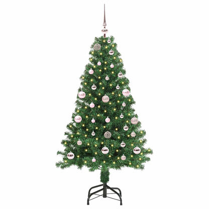 Artificial Christmas Tree with 150 LEDs with Stand Green 150 cm