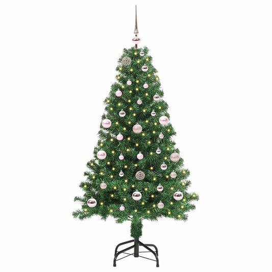 Artificial Christmas Tree with 150 LEDs with Stand Green 150 cm