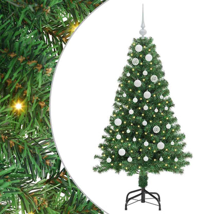 Artificial Christmas Tree with 150 LEDs with Stand Green 150 cm