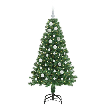 Artificial Christmas Tree with 150 LEDs with Stand Green 150 cm